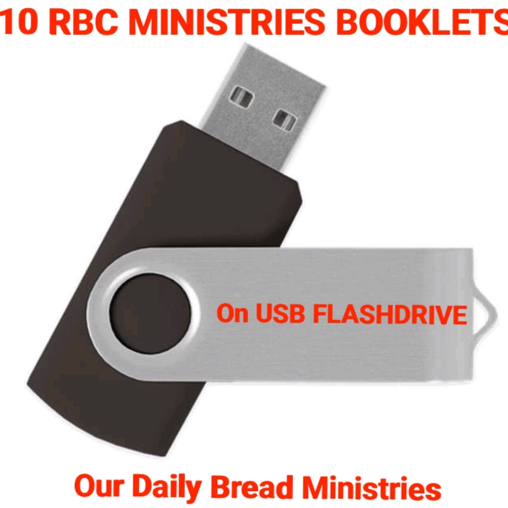 Our Daily Bread RBC Ministries (10) Different Booklets On USB FLASHDRIVE